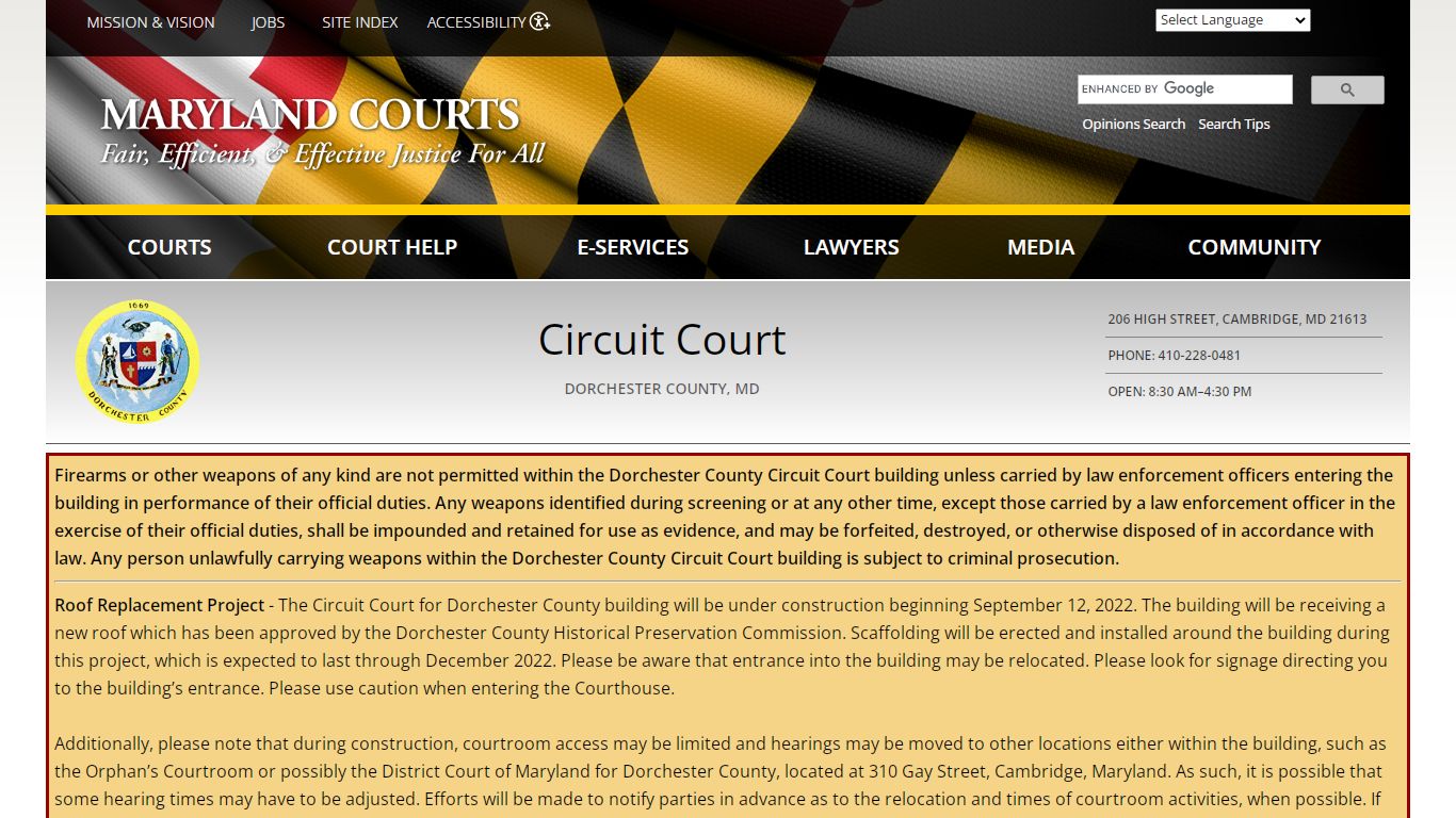 Dockets | Maryland Courts